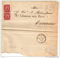 1885 LETTERA CON ANNULLO BELLANTE TERAMO - Poststempel