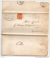 1884 LETTERA CON ANNULLO BELLANTE TERAMO - Poststempel