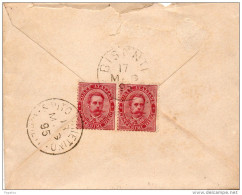 1895 LETTERA CON ANNULLO BISENTI TERAMO - Marcophilie