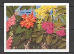 Maldives - 1992 - Flowers - Yv Bf 215 - Sonstige & Ohne Zuordnung