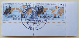 - N° 2521. Paire En Coin De Feuille. Bougainville. Oblitéré Premier Jour - - Used Stamps