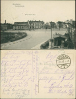 Postcard Neudamm (Neumark) Dębno Bahnhofstraße Myśliborski (Kreis Soldin)  1918 - Pommern