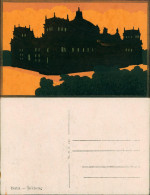 Ansichtskarte  Künstlerkarte Der Reichstag Col. Schattenschnitt 1917 - 1900-1949