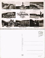 Rüdesheim (Rhein) Gruss-Aus-Mehrbild-AK Mit 8 Foto-Ansichten 1960 - Rüdesheim A. Rh.