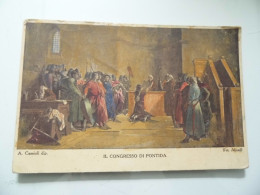 Cartolina "CARTOLINA COMMEMORATIVA GIURAMENTO DI PONTIDA" 1918 - Manifestaciones