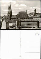 Ansichtskarte Nürnberg Sebalduskirche Mit Blick Auf Die Burg 1960 - Nuernberg