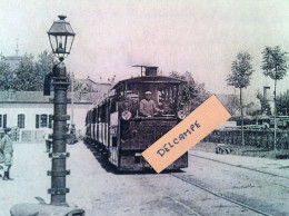 Chemin De Fer Annemasse - Samoens - Sixt - Le Tram à Bonne Sur Menoge En 1900 - Reproduction - Bonne