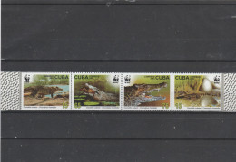 Cuba - 2003 - Reptiles / Crocodiles / WWF- MNH(**) Set - Otros & Sin Clasificación