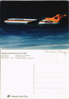 Ansichtskarte  Flugzeuge Boeing Bei Nacht Hapag-Lloyd Boeing-Jet 727-200 1998 - 1946-....: Ere Moderne