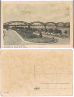 Postcard Warschau Warszawa Nowy Most Kolejowy/Eisenbahnbrücke 1940 - Polen