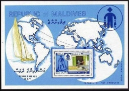 Maldives - 1981 - Fisherman's Day - Yv Bf 78 - Fishes