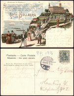 Litho AK Blankenese-Hamburg Süllberg Restauration U. Aufgang 1906 - Blankenese