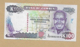 100 KWACHA ZAMBIE NEUF - Sambia