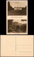 Ansichtskarte Lenggries Schloss Hohenburg, 2 Außenansichten, Weiher 1910 - Lenggries