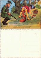 Ansichtskarte  Scherzkarte Frau Und Der Fuchs Jäger 1993 - Humor