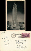 Postcard New York City Empire State Building Bei Nacht 1937 - Sonstige & Ohne Zuordnung