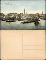 Ansichtskarte Hamburg Hafen Bei Baumwall, Dampfer 1907 - Andere & Zonder Classificatie