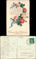 Ansichtskarte  Glückwunsch - Muttertag Rosen Am Band Goldschrift 1931 - Mother's Day