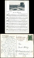 Ansichtskarte  Liedkarte An Der Elbe-Quelle Im Riesengebirge 1950 - Musique