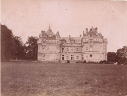 Le Lude * Le Château Du Village * 2 Photos Ancienne 11x8cm - Autres & Non Classés