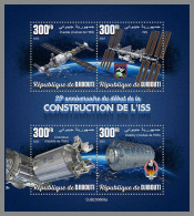 DJIBOUTI 2023 MNH 25 Years ISS Space Raumfahrt M/S – IMPERFORATED – DHQ2416 - Afrique