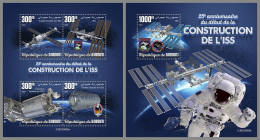DJIBOUTI 2023 MNH 25 Years ISS Space Raumfahrt M/S+S/S – IMPERFORATED – DHQ2416 - Afrika