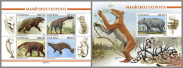 GUINEA-BISSAU 2023 MNH Extinct Mammals Ausgestorben Säugetiere M/S+S/S – IMPERFORATED – DHQ2416 - Prehistorisch