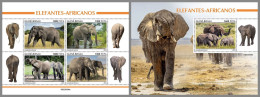 GUINEA-BISSAU 2023 MNH Elephants Elefanten M/S+S/S – IMPERFORATED – DHQ2416 - Elefanten