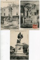 LOT 3 CPA * LA ROCHE SUR YON Monument Mémoire Elèves Lycée Mort Pour France Intérieur Musée Statue De Paul Baudry - La Roche Sur Yon