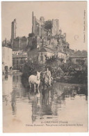 CHAUVIGNY  Château Baronnial  Vue Prise Au Sud Sur Le Bord Du Talbat - Chauvigny