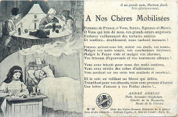 - Guerre 1914-18 -ref-N450-cartes Sonnets N° 12- à Nos Chères Mobilisées - André Soriac - Poilu - Gourbi De La Revanche - Weltkrieg 1914-18