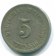 5 PFENNIG 1900 GERMANY Coin #DE10099.3.U.A - 5 Pfennig