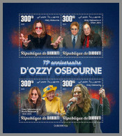 DJIBOUTI 2023 MNH Ozzy Osbourne Music M/S – OFFICIAL ISSUE – DHQ2416 - Música