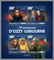 DJIBOUTI 2023 MNH Ozzy Osbourne Music M/S – OFFICIAL ISSUE – DHQ2416 - Musique