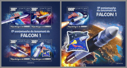 DJIBOUTI 2023 MNH Falcon 1 Space Raumfahrt M/S+S/S – OFFICIAL ISSUE – DHQ2416 - Africa