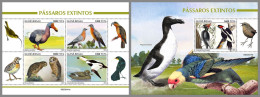 GUINEA-BISSAU 2023 MNH Extinct Birds Ausgestorbene Vögel M/S+S/S – OFFICIAL ISSUE – DHQ2416 - Prehistorics