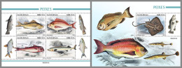 GUINEA-BISSAU 2023 MNH Fishes Fische M/S+S/S – OFFICIAL ISSUE – DHQ2416 - Pesci