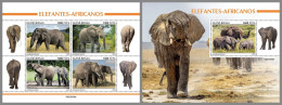 GUINEA-BISSAU 2023 MNH Elephants Elefanten M/S+S/S – OFFICIAL ISSUE – DHQ2416 - Elefantes