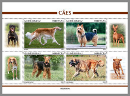 GUINEA-BISSAU 2023 MNH Dogs Hunde M/S – OFFICIAL ISSUE – DHQ2416 - Perros