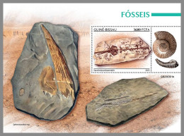 GUINEA-BISSAU 2023 MNH Fossils Fossilien S/S – OFFICIAL ISSUE – DHQ2416 - Fossielen
