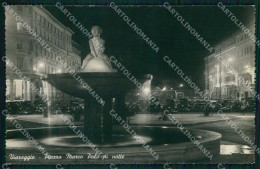 Lucca Viareggio Piazza Marco Polo Notte Foto Cartolina RT2034 - Lucca