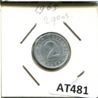 2 GROSCHEN 1965 ÖSTERREICH AUSTRIA Münze #AT481.D.A - Oesterreich