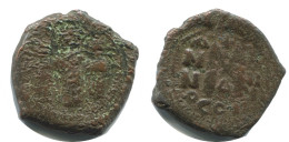 FLAVIUS JUSTINUS II FOLLIS Authentic Ancient BYZANTINE Coin 9.6g/27m #AB309.9.U.A - Bizantinas