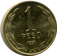 1 PESO 1990 CHILE UNC Münze #M10077.D.A - Chili