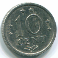 10 CENTS 1971 ANTILLAS NEERLANDESAS Nickel Colonial Moneda #S13454.E.A - Niederländische Antillen