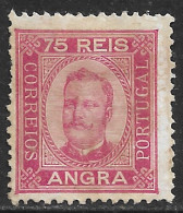 Angra – 1892 King Carlos 75 Réis Mint Stamp - Angra