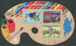 Estonia:Unused Block My Gift To Estonia - Kids Drawing Competition, 2018, MNH - Estonia