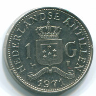 1 GULDEN 1971 NIEDERLÄNDISCHE ANTILLEN Nickel Koloniale Münze #S11965.D.A - Niederländische Antillen