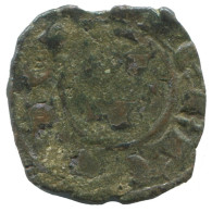 CRUSADER CROSS Authentic Original MEDIEVAL EUROPEAN Coin 0.7g/16mm #AC331.8.D.A - Andere - Europa