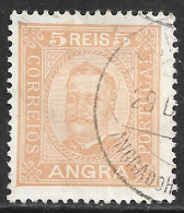 Angra – 1892 King Carlos 5 Réis Used Stamp - Angra